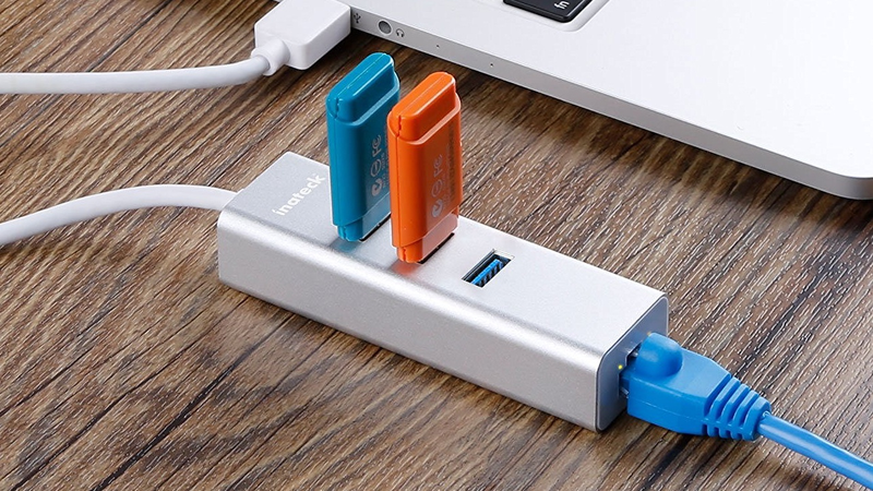 Inateck Aluminum USB/Ethernet Hub, $17 with code O3X5TVQ2
